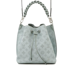 Louis Vuitton AB Louis Vuitton Blue Light Blue Calf Leather Monogram Mahina Muria France