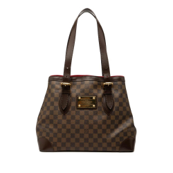 Louis Vuitton B Louis Vuitton Brown Damier Canvas Fabric Damier Ebene Hampstead MM France