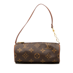 Louis Vuitton AB Louis Vuitton Brown Monogram Canvas Fabric Monogram Papillon Pochette France