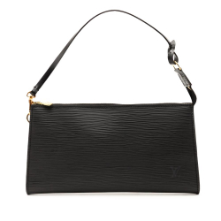 Louis Vuitton AB Louis Vuitton Black Epi Leather Leather Epi Pochette Accessoires France