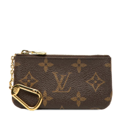 Louis Vuitton B Louis Vuitton Brown Monogram Canvas Fabric Monogram Pochette Cles Spain
