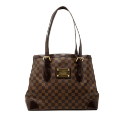 Louis Vuitton B Louis Vuitton Brown Damier Canvas Fabric Damier Ebene Hampstead MM Spain