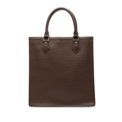 Louis Vuitton B Louis Vuitton Brown Dark Brown Epi Leather Leather Epi Sac Plat PM France
