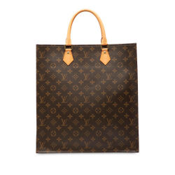 Louis Vuitton B Louis Vuitton Brown Monogram Canvas Fabric Monogram Sac Plat France