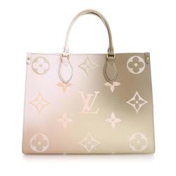 Louis Vuitton AB Louis Vuitton Green Monogram Canvas Fabric Monogram Giant Spring In The City OnTheGo MM Italy