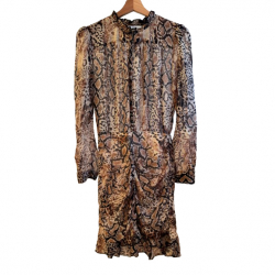 ba&sh Kleid mit Schlangenmuster