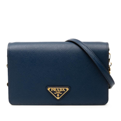 Prada B Prada Blue Dark Blue Saffiano Leather Crossbdoy India