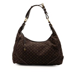 Louis Vuitton B Louis Vuitton Brown Dark Brown Canvas Fabric Monogram Mini Lin Manon MM France