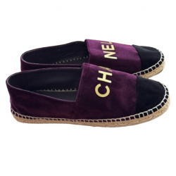 Chanel Velvet espadrilles