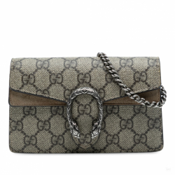 Gucci Dionysus Mini Canvas Flap Crossbody GG Supreme