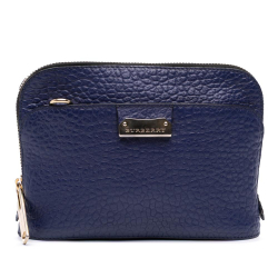 Burberry B Burberry Blue Calf Leather Harrogate Crossbody Italy