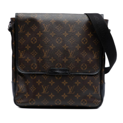 Louis Vuitton B Louis Vuitton Brown Monogram Canvas Fabric Monogram Macassar Bass MM France