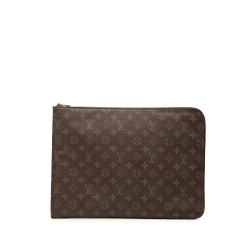 Louis Vuitton AB Louis Vuitton Brown Monogram Canvas Fabric Monogram Poche Documents Portfolio France
