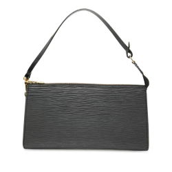 Louis Vuitton B Louis Vuitton Black Epi Leather Leather Epi Pochette Accessoires France