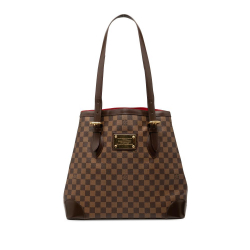 Louis Vuitton B Louis Vuitton Brown Damier Canvas Fabric Damier Ebene Hampstead GM France