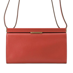 Hermès AB Hermès Red Calf Leather Evergrain Clic H 21 France
