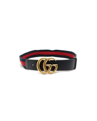 Gucci GG Marmont Web Belt, size 85
