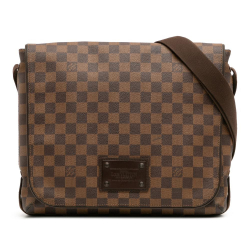 Louis Vuitton B Louis Vuitton Brown Damier Canvas Canvas Damier Ebene Brooklyn MM Spain