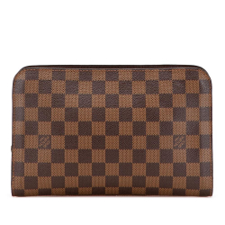Louis Vuitton AB Louis Vuitton Brown Damier Canvas Fabric Damier Ebene Saint Louis Pochette France