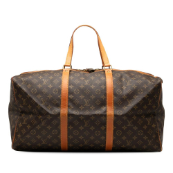 Louis Vuitton B Louis Vuitton Brown Monogram Canvas Fabric Monogram Sac Souple 55 France
