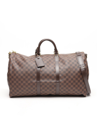 Louis Vuitton Damier Ebene Keepall 55 Weekend Bag