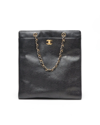 Chanel CC Caviar Chain Tote Bag