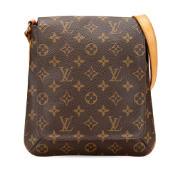 Louis Vuitton B Louis Vuitton Brown Monogram Canvas Canvas Monogram Musette Salsa Short Strap France