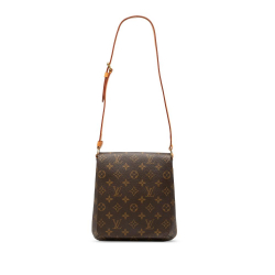 Louis Vuitton B Louis Vuitton Brown Monogram Canvas Fabric Monogram Musette Salsa Short Strap Spain