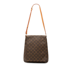 Louis Vuitton B Louis Vuitton Brown Monogram Canvas Fabric Monogram Musette Salsa Long Strap France