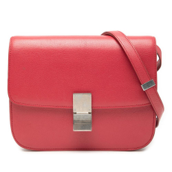 Celine B Celine Red Calf Leather Medium skin Classic Box Italy