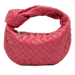 Bottega Veneta AB Bottega Veneta Pink Blush Nappa Leather Leather Mini Nappa Intrecciato Jodie Italy