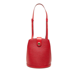 Louis Vuitton B Louis Vuitton Red Epi Leather Leather Epi Cluny France