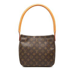 Louis Vuitton B Louis Vuitton Brown Monogram Canvas Fabric Monogram Looping MM France