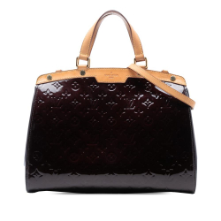 Louis Vuitton B Louis Vuitton Purple Vernis Leather Leather Monogram Vernis Brea GM France