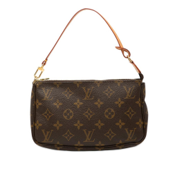 Louis Vuitton AB Louis Vuitton Brown Monogram Canvas Fabric Monogram Pochette Accessoires France