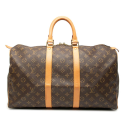 Louis Vuitton B Louis Vuitton Brown Monogram Canvas Fabric Monogram Keepall 45 France