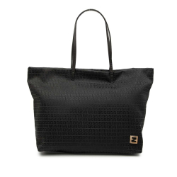 Fendi B Fendi Black Canvas Fabric Micro Zucchino Tote Italy