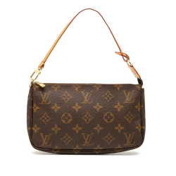 Louis Vuitton B Louis Vuitton Brown Monogram Canvas Fabric Monogram Pochette Accessoires France