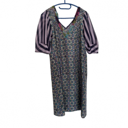 One step Kleid aus Seide