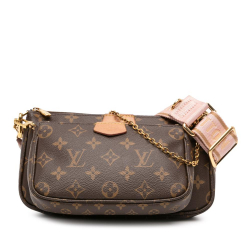 Louis Vuitton B Louis Vuitton Brown Monogram Canvas Canvas Monogram Multi Pochette Accessoires France