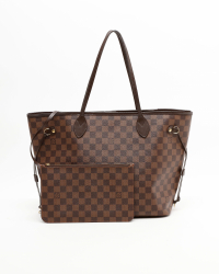 Louis Vuitton Damier Neverfull MM Tote Bag