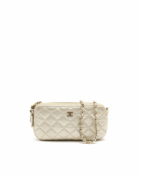 Chanel Caviar Double Zip Wallet On Chain Bag
