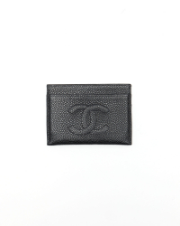 Chanel Coco Mark Caviar Card Holder