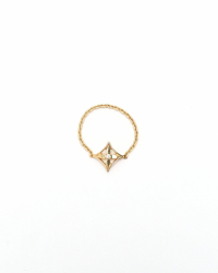 Louis Vuitton Chain Idylle Blossom Diamond 18kt Gold Ring