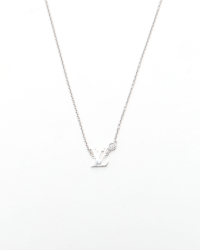 Louis Vuitton Idylle Blossom 18kt White Gold and 0,03ct Diamond Necklace