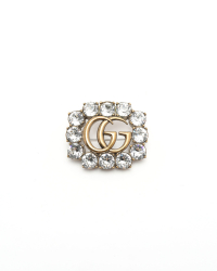 Gucci Rhinestone Brooch