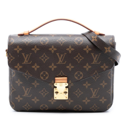 Louis Vuitton AB Louis Vuitton Brown Monogram Canvas Fabric Monogram Pochette Metis Italy