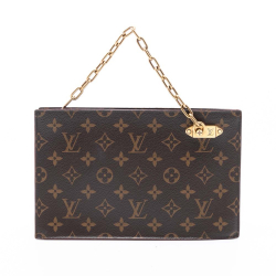 Louis Vuitton B Louis Vuitton Brown Monogram Canvas Fabric Monogram Legacy Chain Clutch Spain
