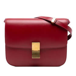 Celine AB Celine Red Calf Leather Medium skin Classic Box Italy