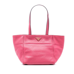 Prada B Prada Pink Calf Leather Vitello Daino Tote Italy